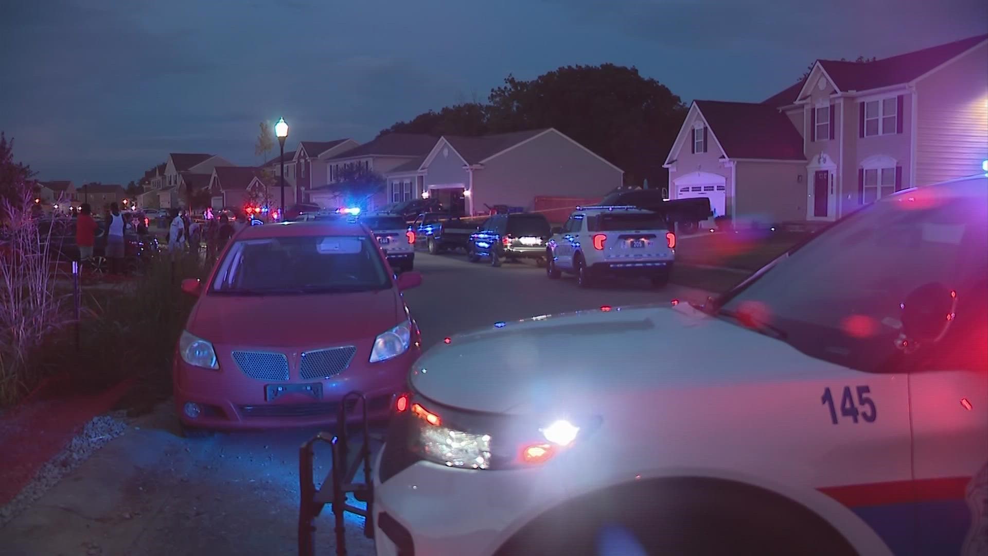 A 3-year-old child is hospitalized after being found in a pool at a southeast Columbus home Sunday night, according to Columbus police.