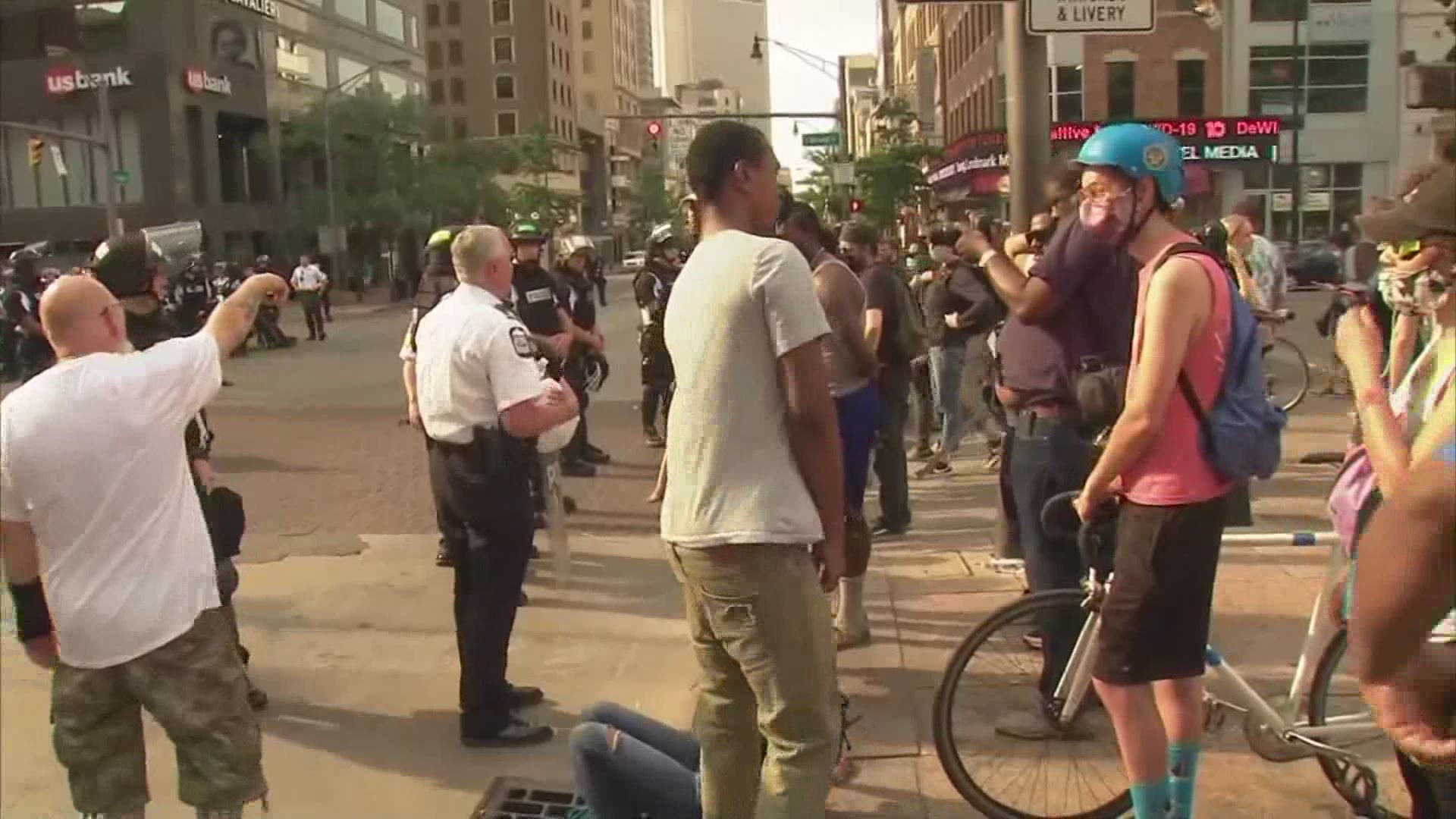 Videos of the protests from over the weekend are continuing to surface on social media showing confrontations between Columbus police officers and protesters.