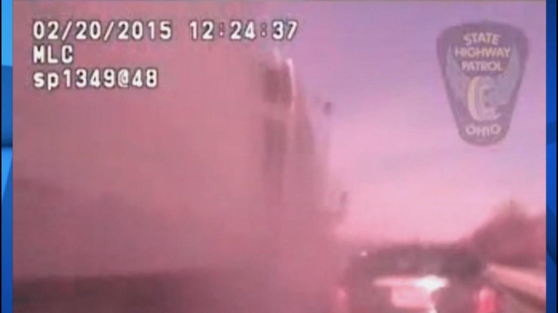 Video Shows Near Miss Of Ohio Highway Patrol Trooper