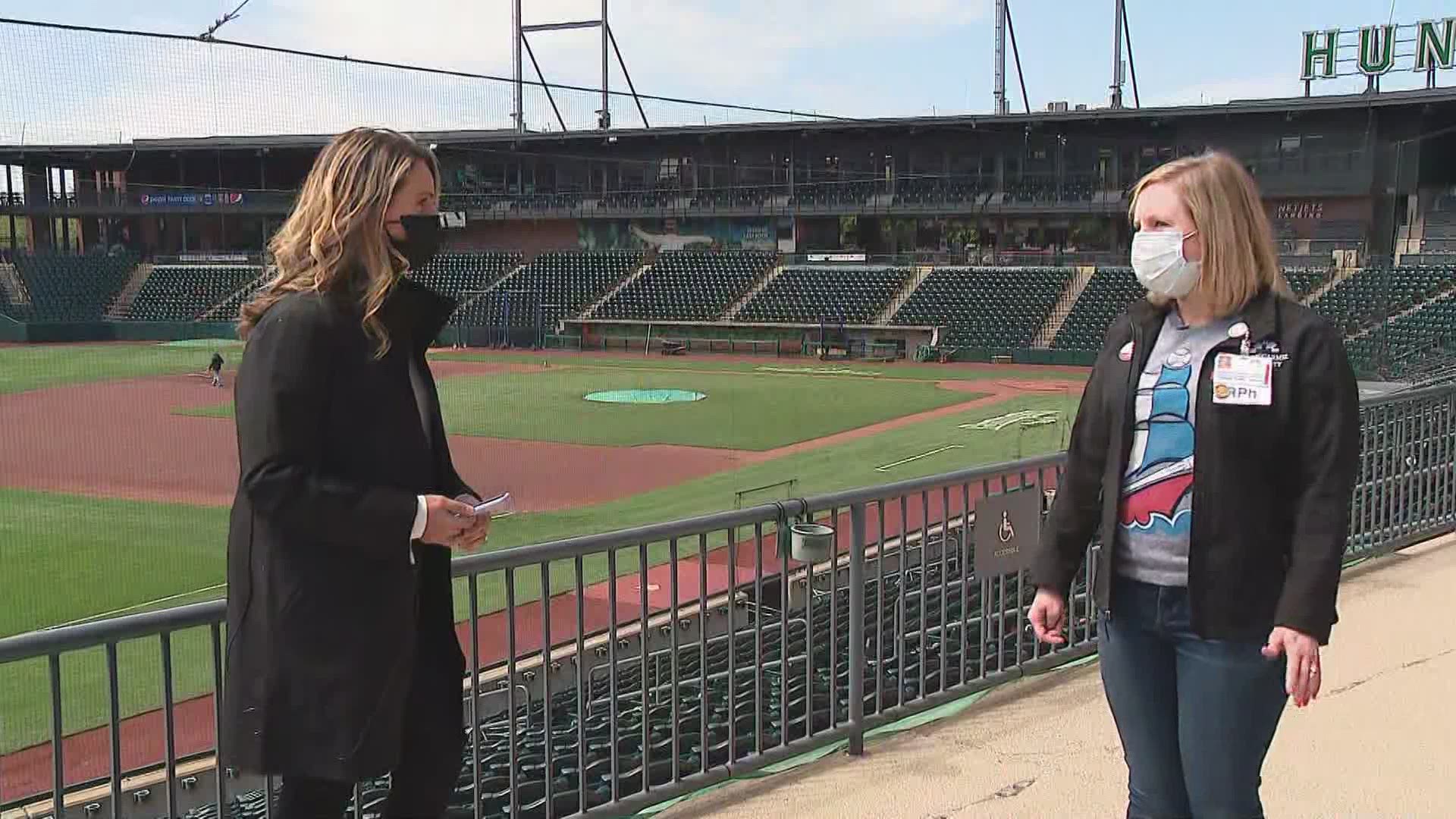 The Columbus Clippers are welcoming fans back to Huntington Park for their home opener.
If you've got tickets, you can get a COVID-19 vaccine too.