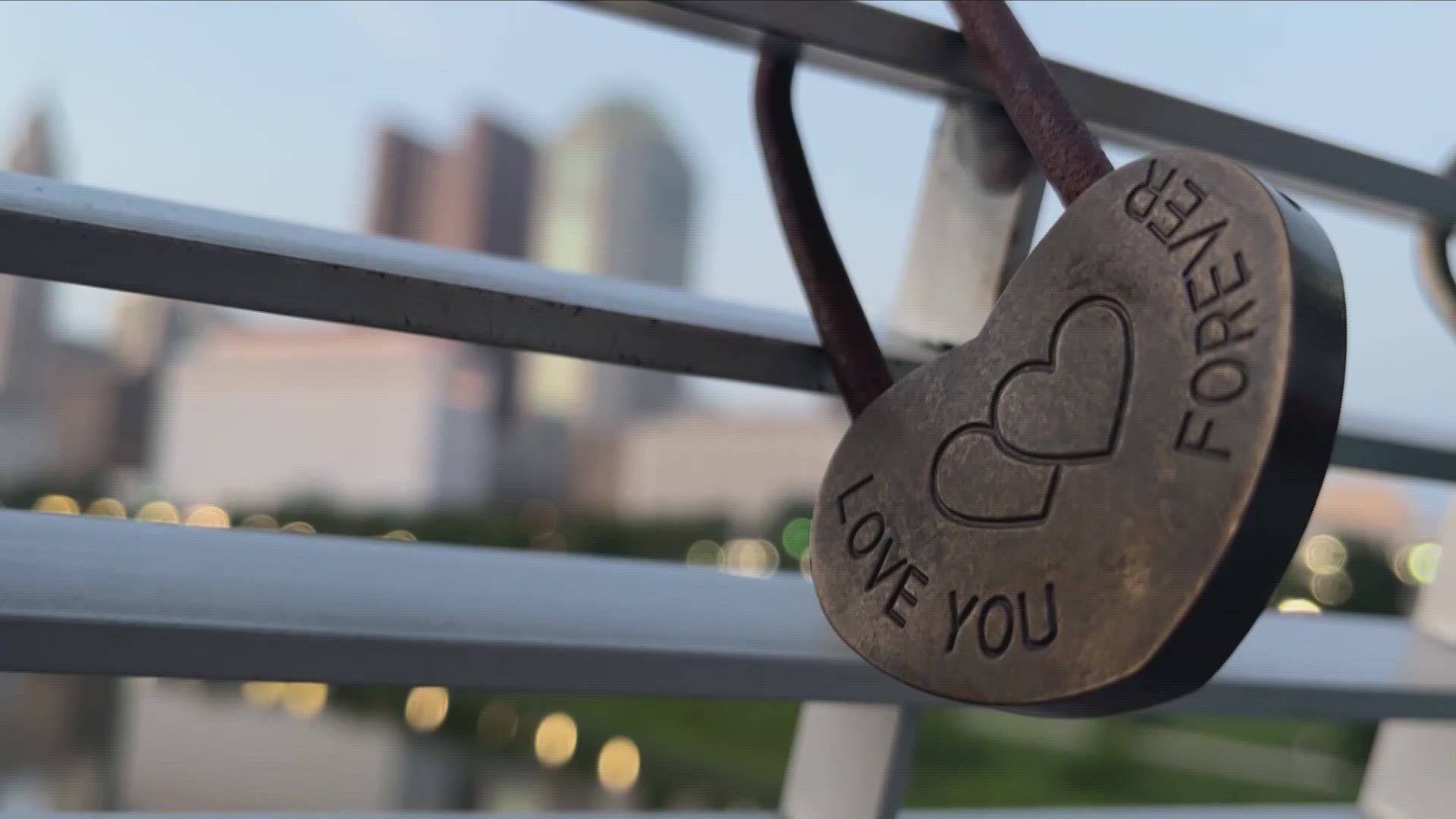 Many of the locks were placed by grieving mothers in honor of their children.