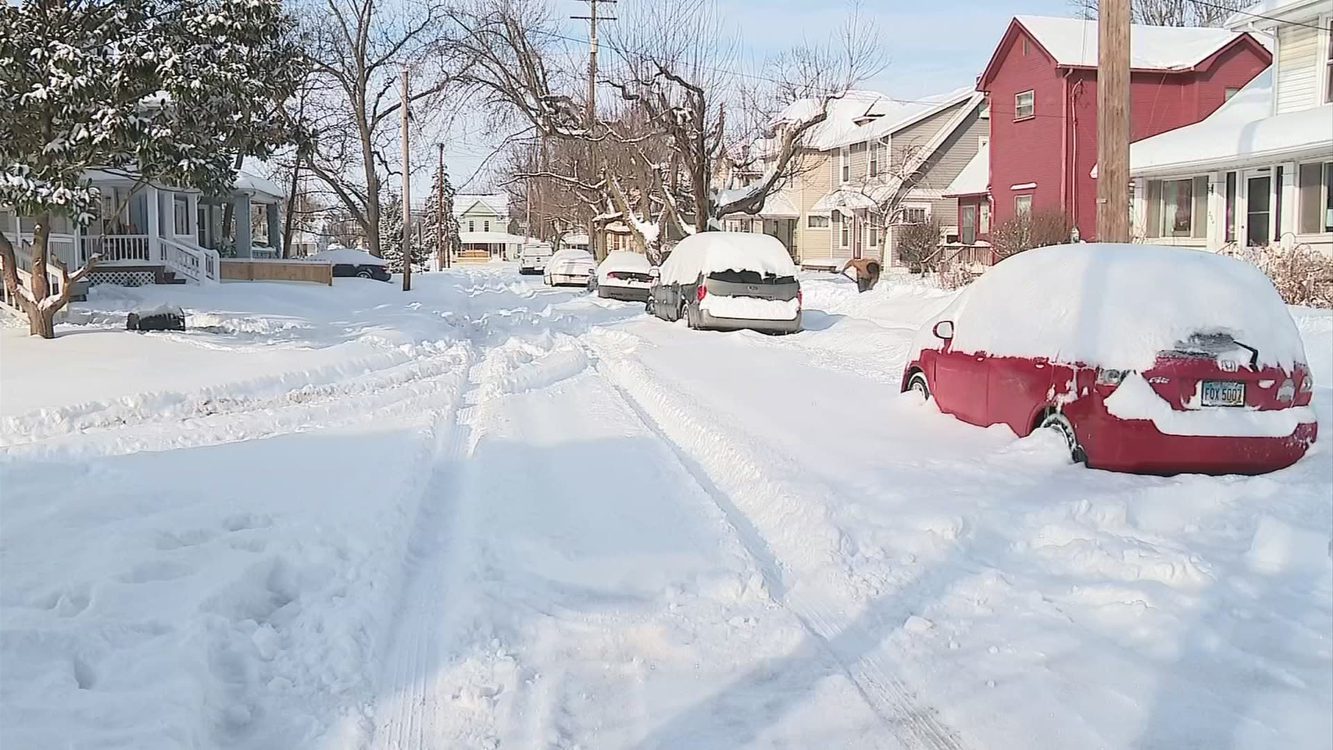 In one of the hardest hit areas of central Ohio, first responders worked throughout the night to help drivers stuck on roads.