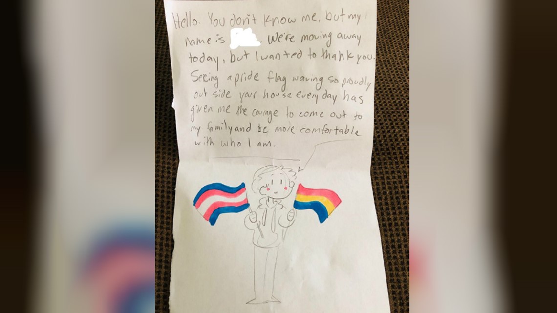 Same-sex Texas couple receives letter thanking them for displaying