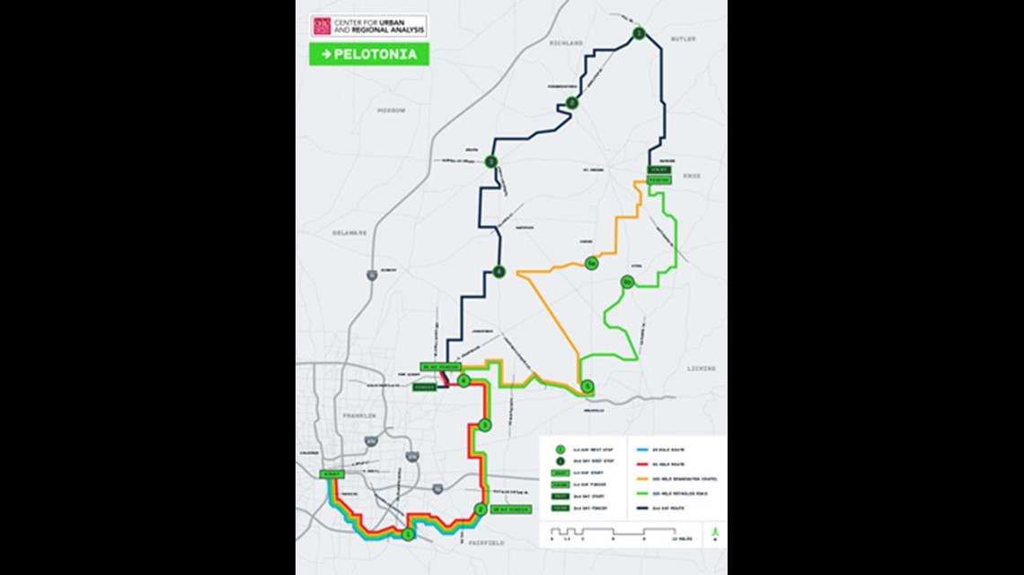 Pelotonia 2017 Schedule, route map, road closures