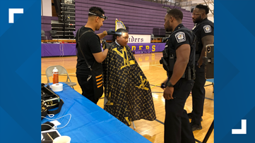 Cops and Barbers connects kids with Reynoldsburg officers; offers haircuts and school supplies