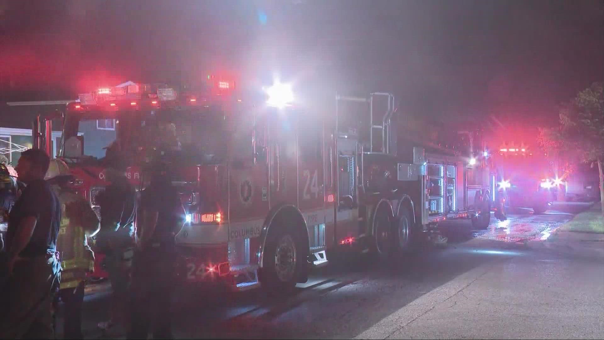 A teenager and her father are dead and the mother is in critical condition following a house fire that was reported just before 3 a.m. in north Columbus Thursday.