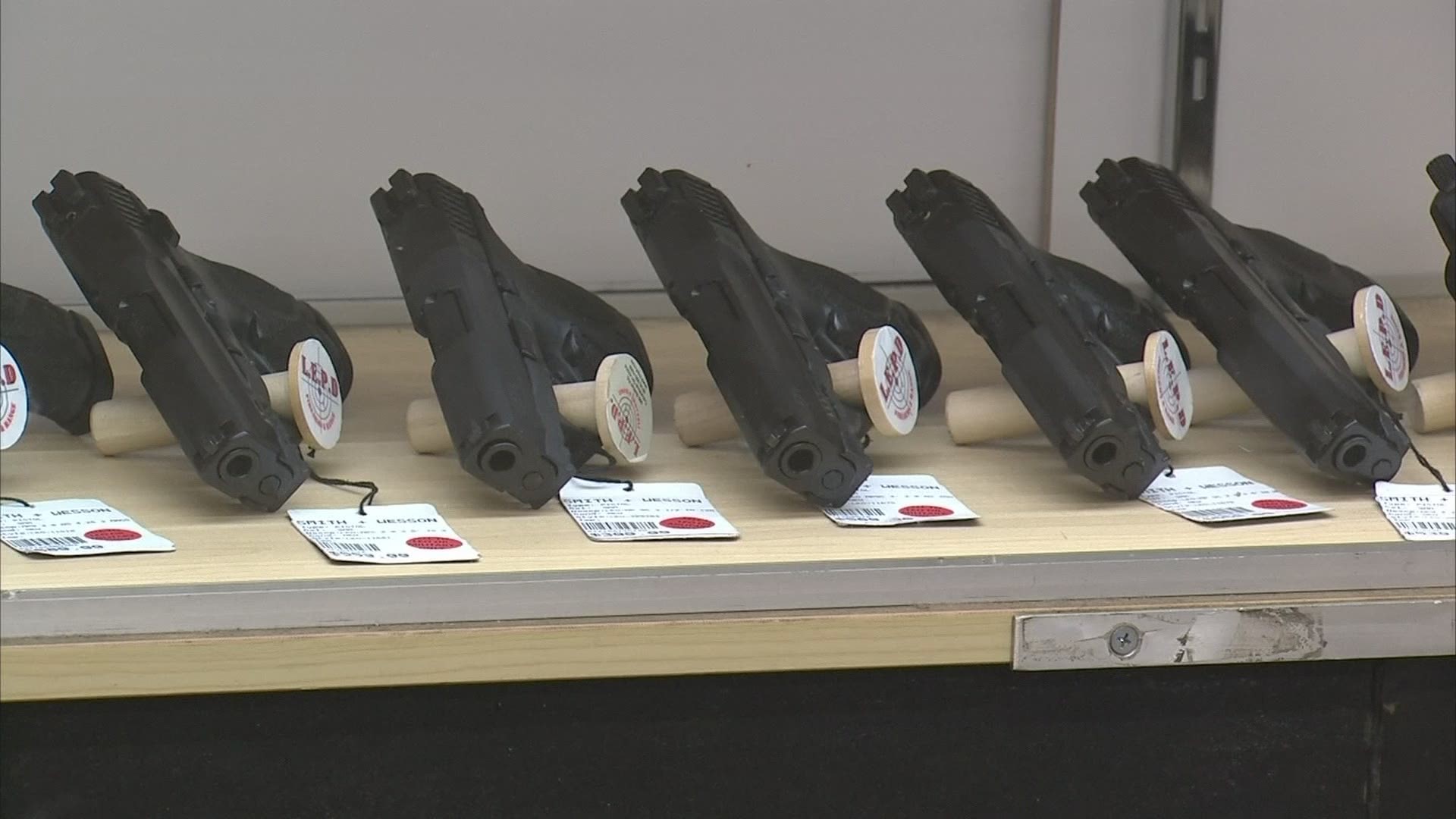 The owners of L.E.P.D. in Columbus say they've had days in the last few months where they sell 150 guns in one day.