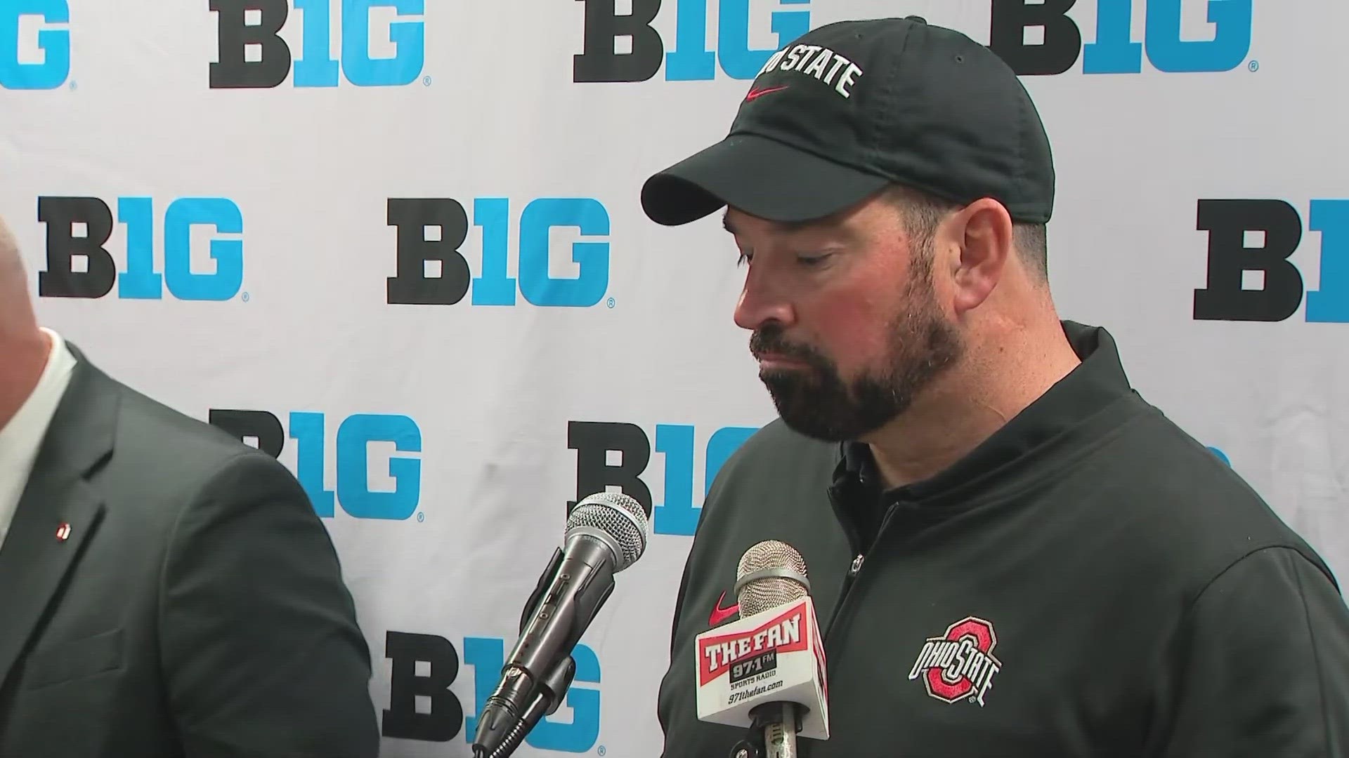 Head coach Ryan Day delivers comments on Ohio State's win over Rutgers.