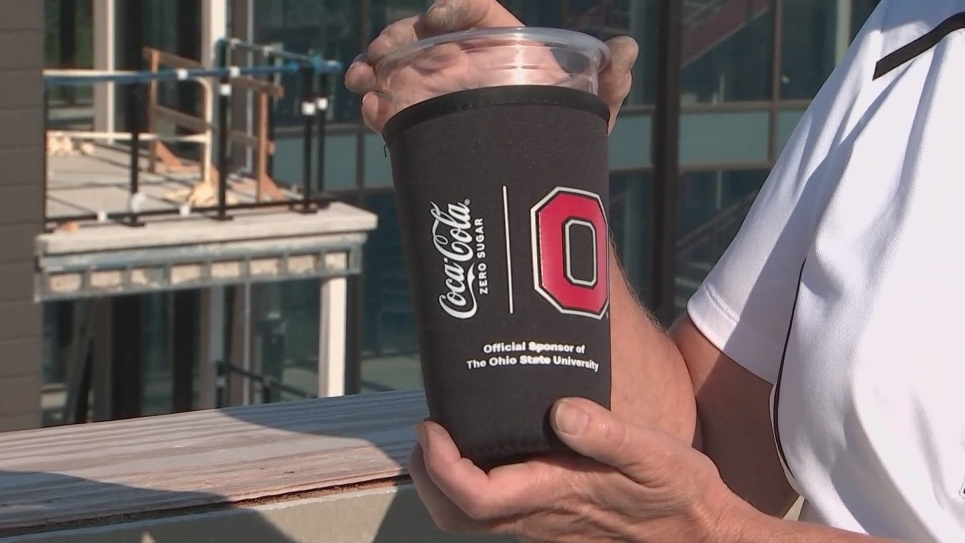 McDonald's is selling a drink sleeve in partnership with Ohio State. The money raised will help support the Ronald McDonald House Charities of Central Ohio.