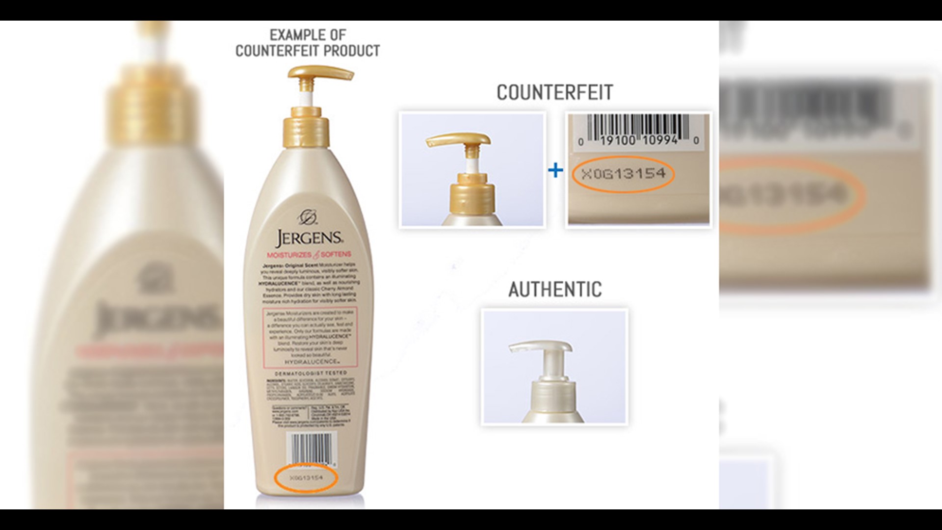 Company says fake Jergens lotion being sold in retail stores