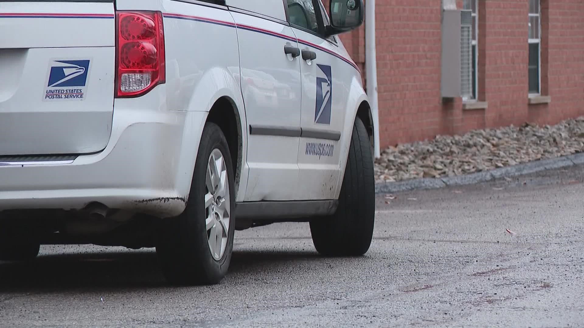Two mail carriers, one in Columbus and one in Whitehall, were robbed on Tuesday.