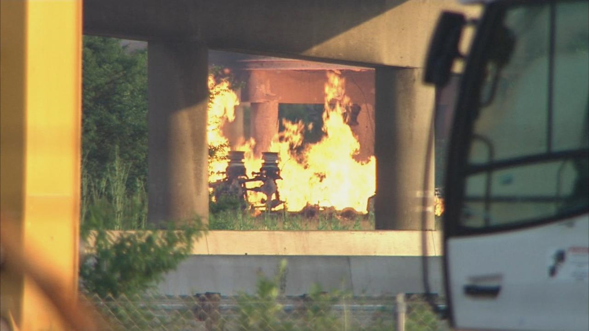 Driver Cited After Tanker Carrying Ethanol Rolls Over, Sparking Massive Fire