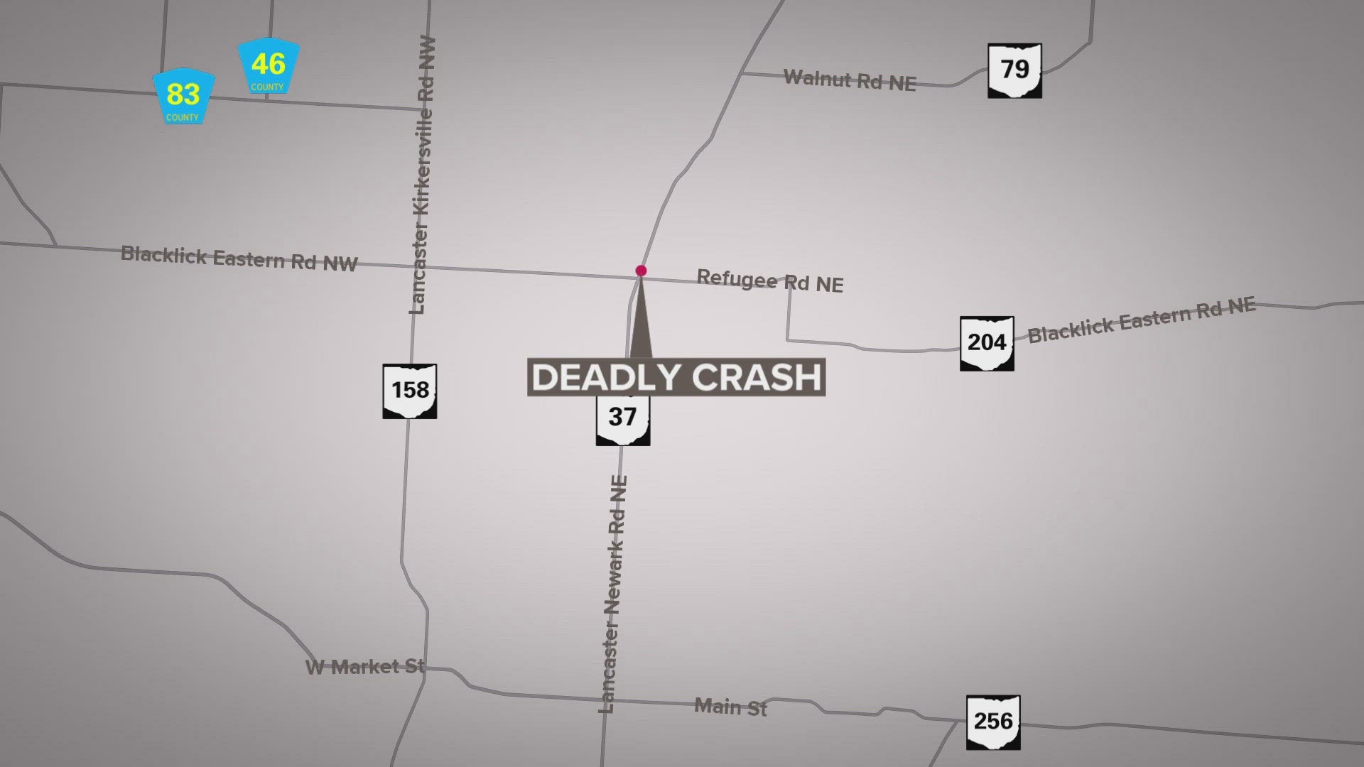 A Lancaster man is dead after he crashed his SUV into a ditch in Fairfield County on Tuesday.