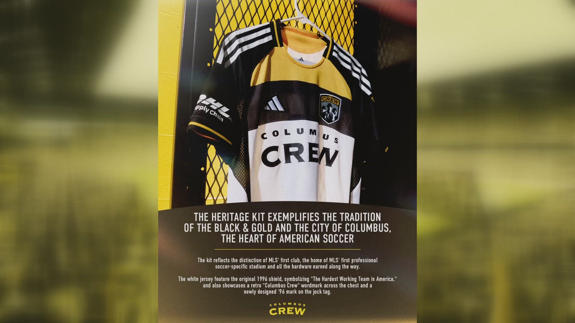 The Columbus Crew revealed their 2025 "Heritage Kit" honoring MLS history.