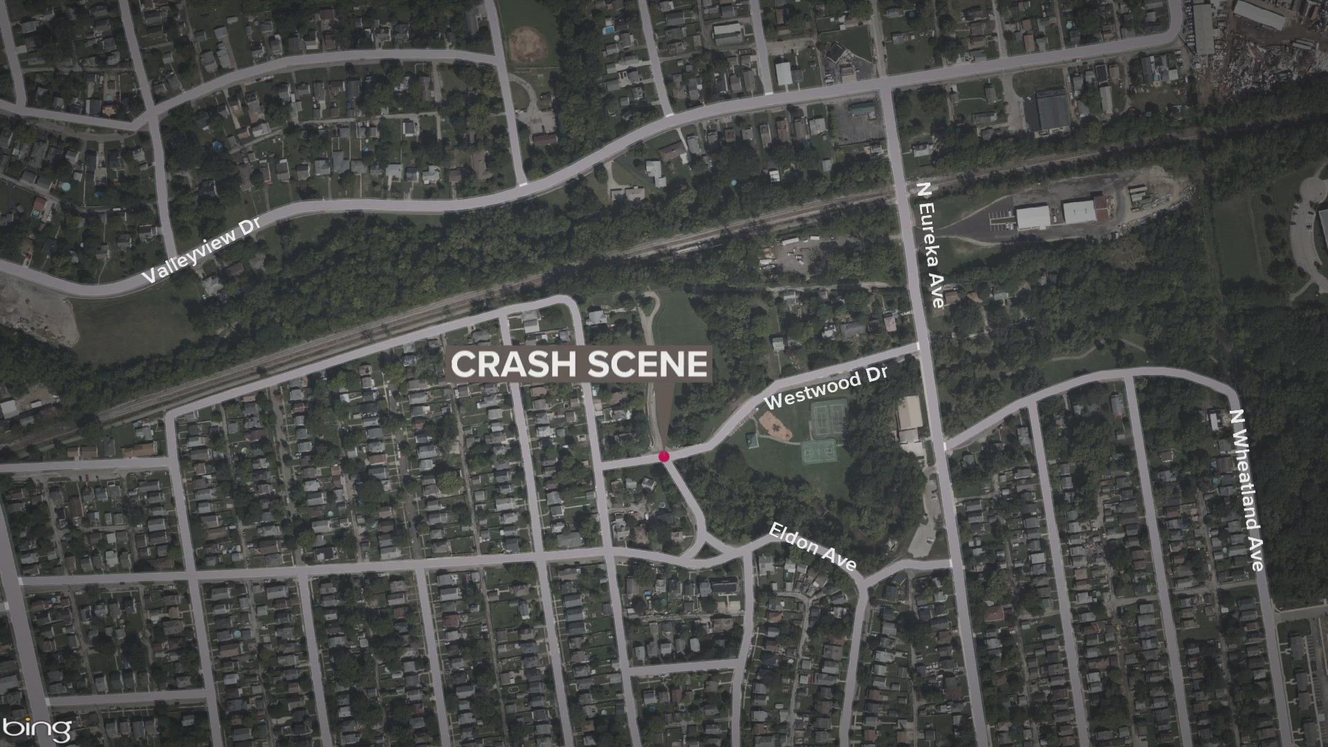 The crash happened on Westwood Drive, just east of Eldon Avenue, shortly after 8:30 p.m. on Saturday.