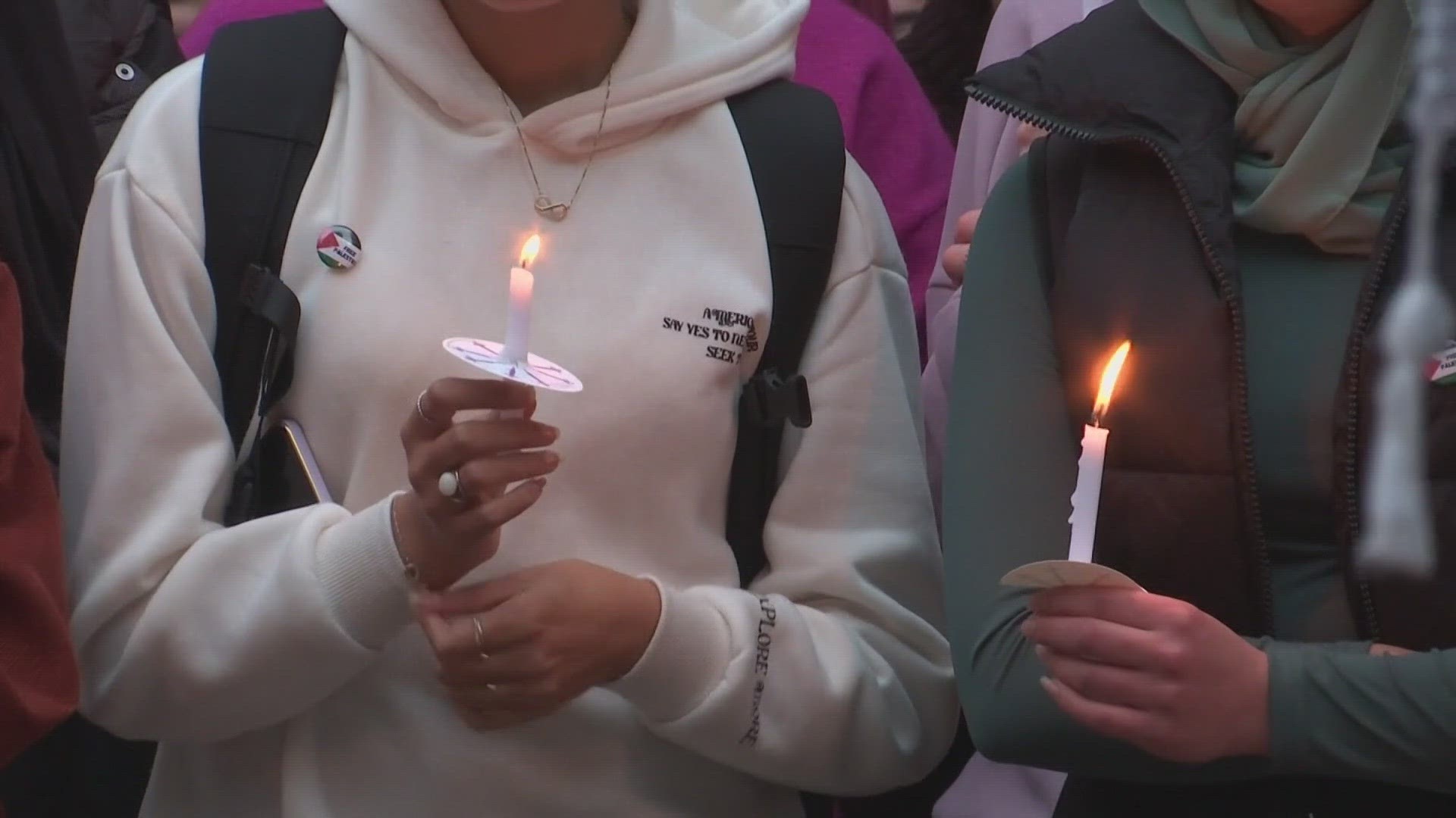 Palestinian Ohio State students are calling for peace and for no innocent civilians on either side to be killed.