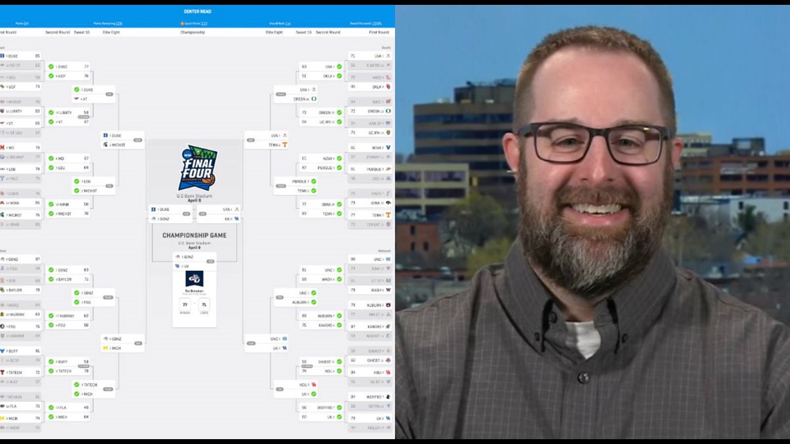 Columbus man picks perfect bracket heading into Sweet 16