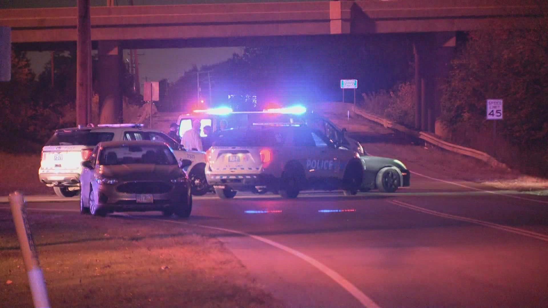 Police said the chase started on East Livingston and College avenues just before 7 p.m.