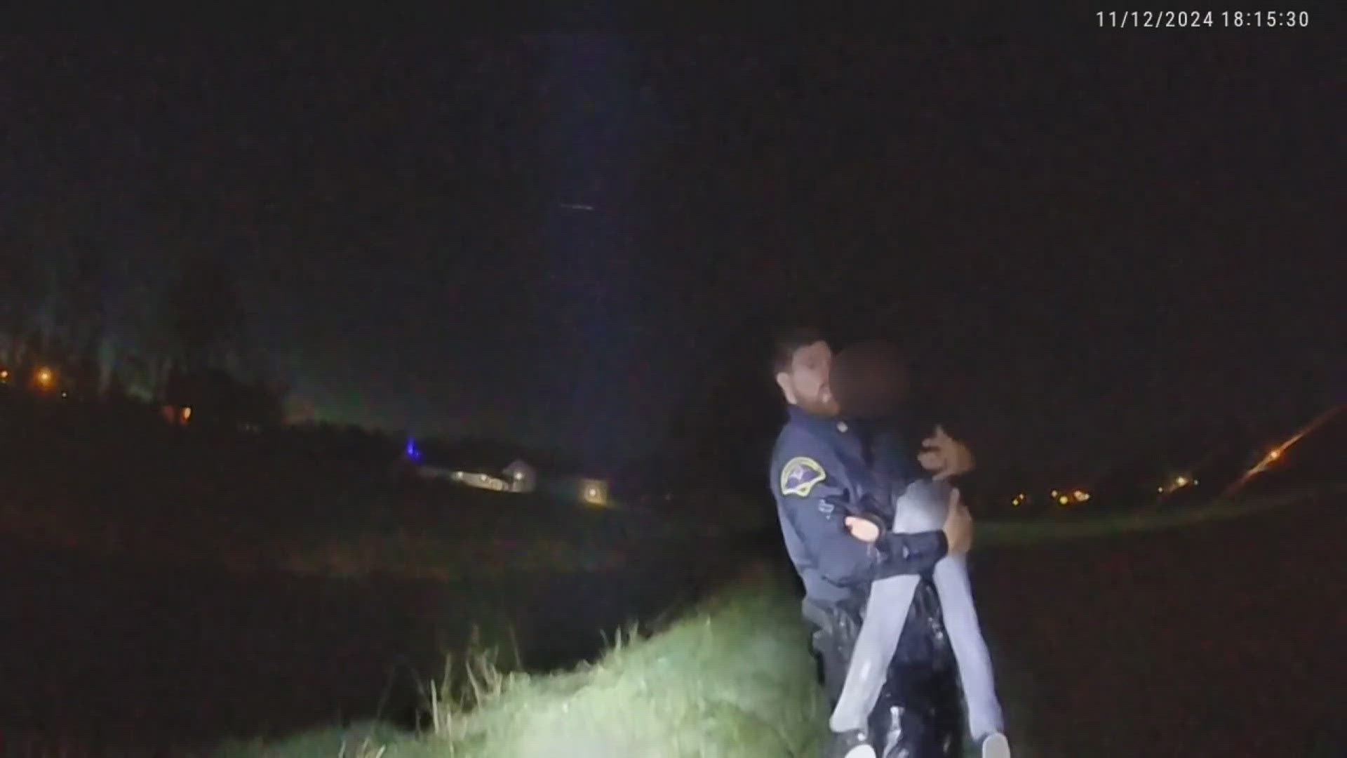 Police in London, Ohio, released body-camera video Wednesday of two officers rescuing a missing 5-year-old boy who was found lying on his back in a creek.