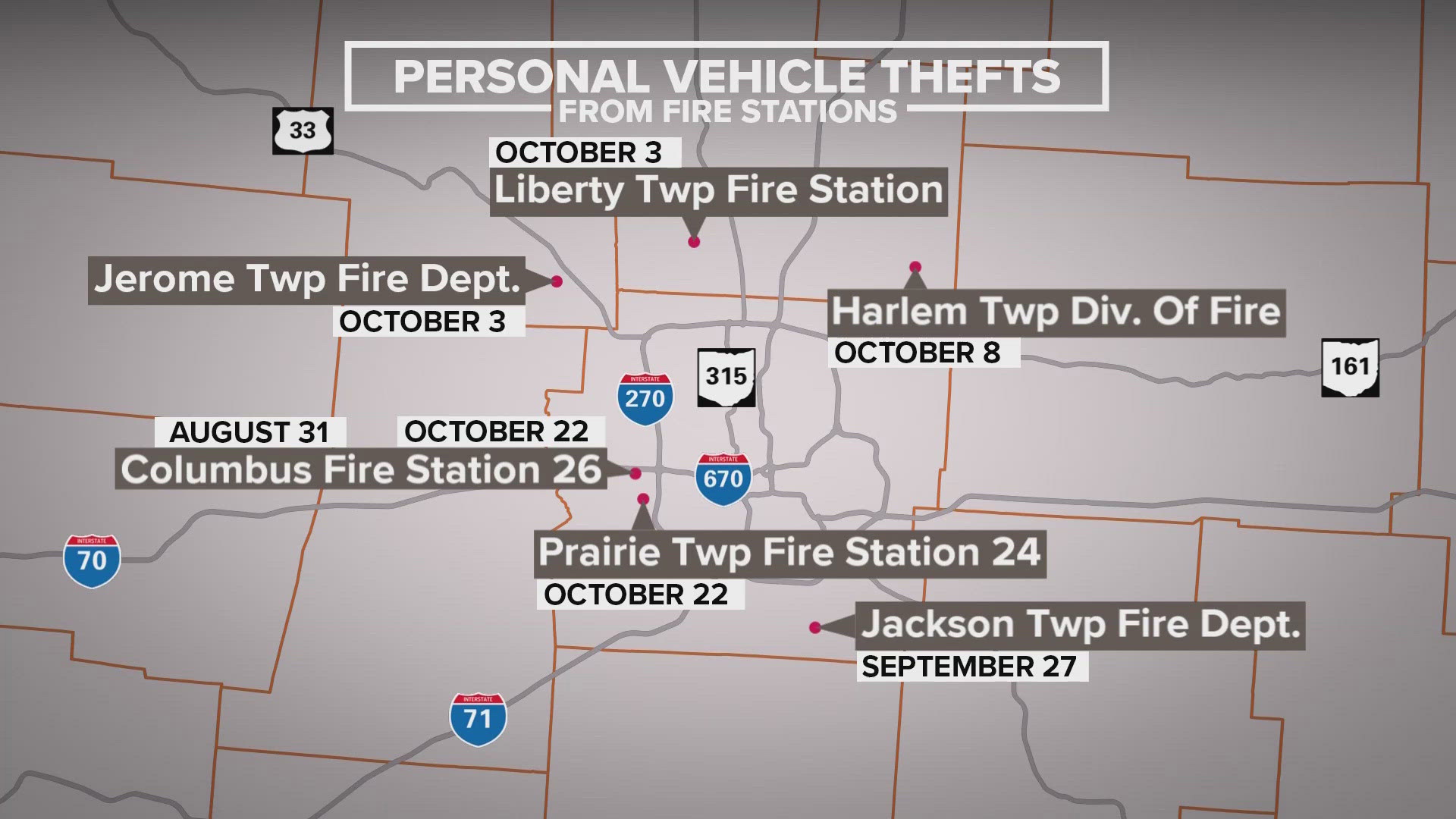 Reports in the last three months show some of the break-ins happened while firefighters were out on calls.