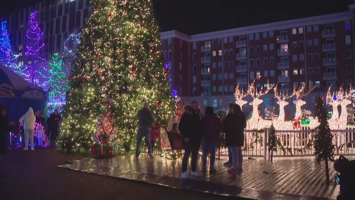 Families celebrate Christmas Eve at Christmas Commons