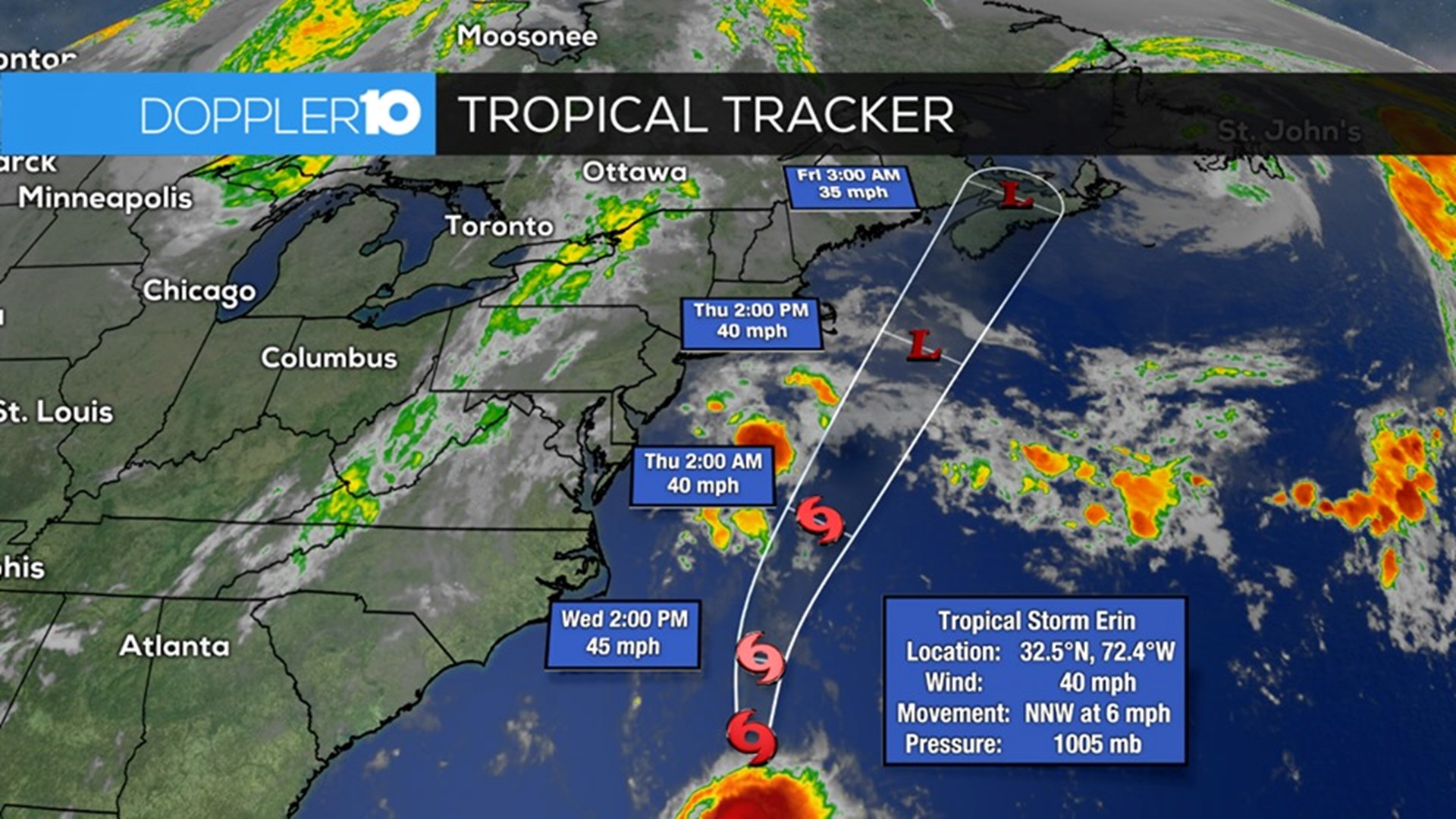 Tropical Storm Erin: Hurricane Intensification   Key Developments - w96fa9y