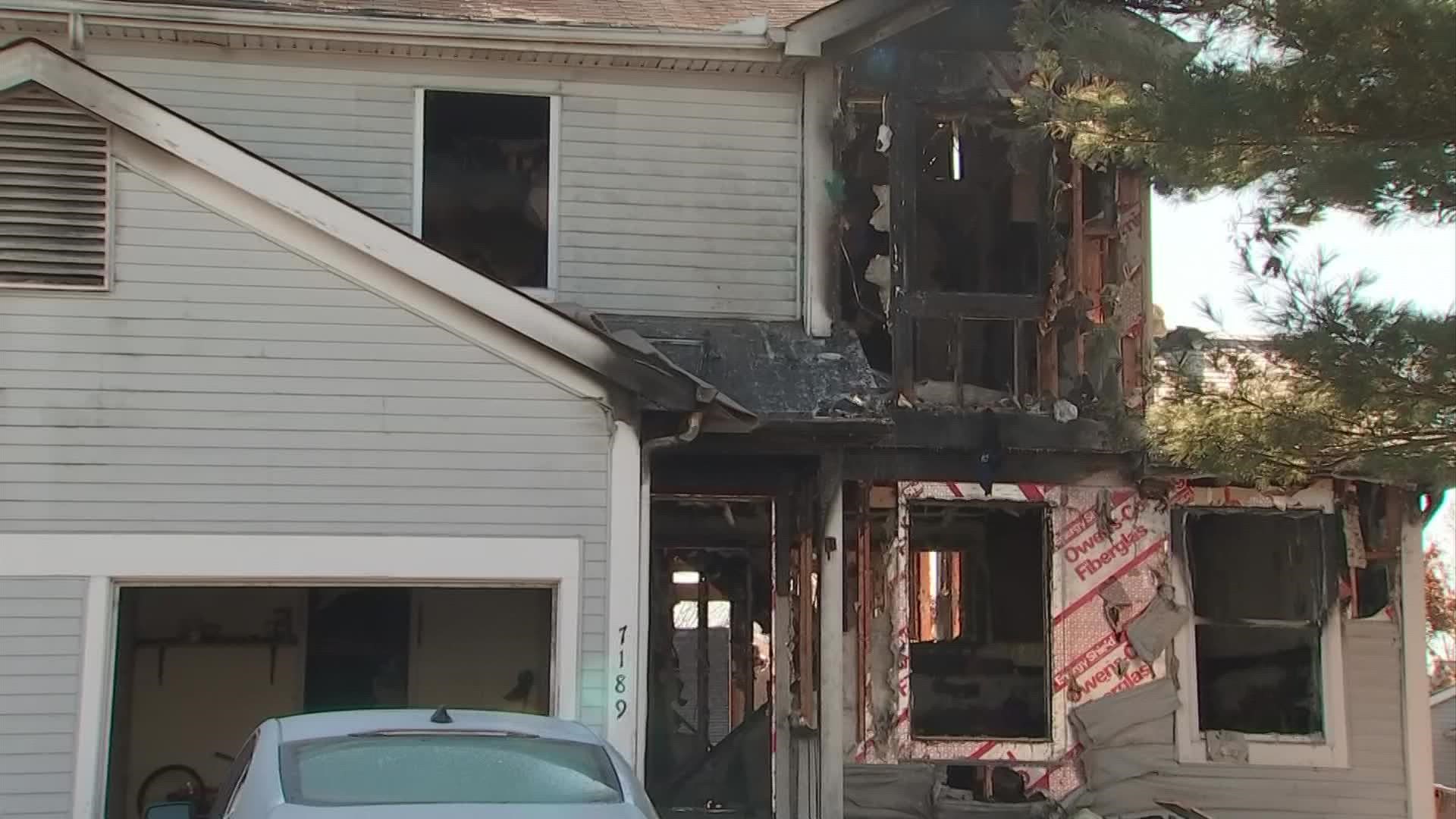 The fire started around 3:40 a.m. in the 7000 block of Anne Court Tuesday.