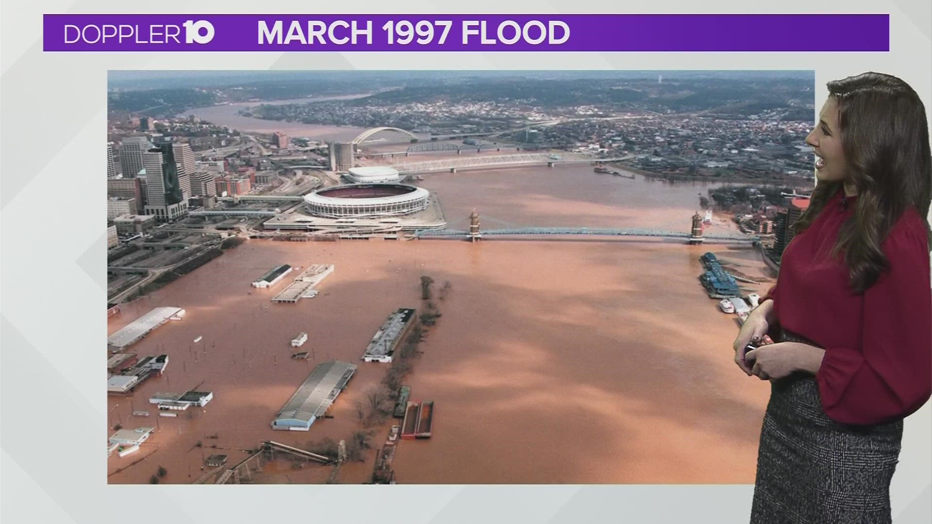 On the last days of February leading into March 1997, thunderstorms and areas of heavy rain slowly moved into the Ohio Valley.