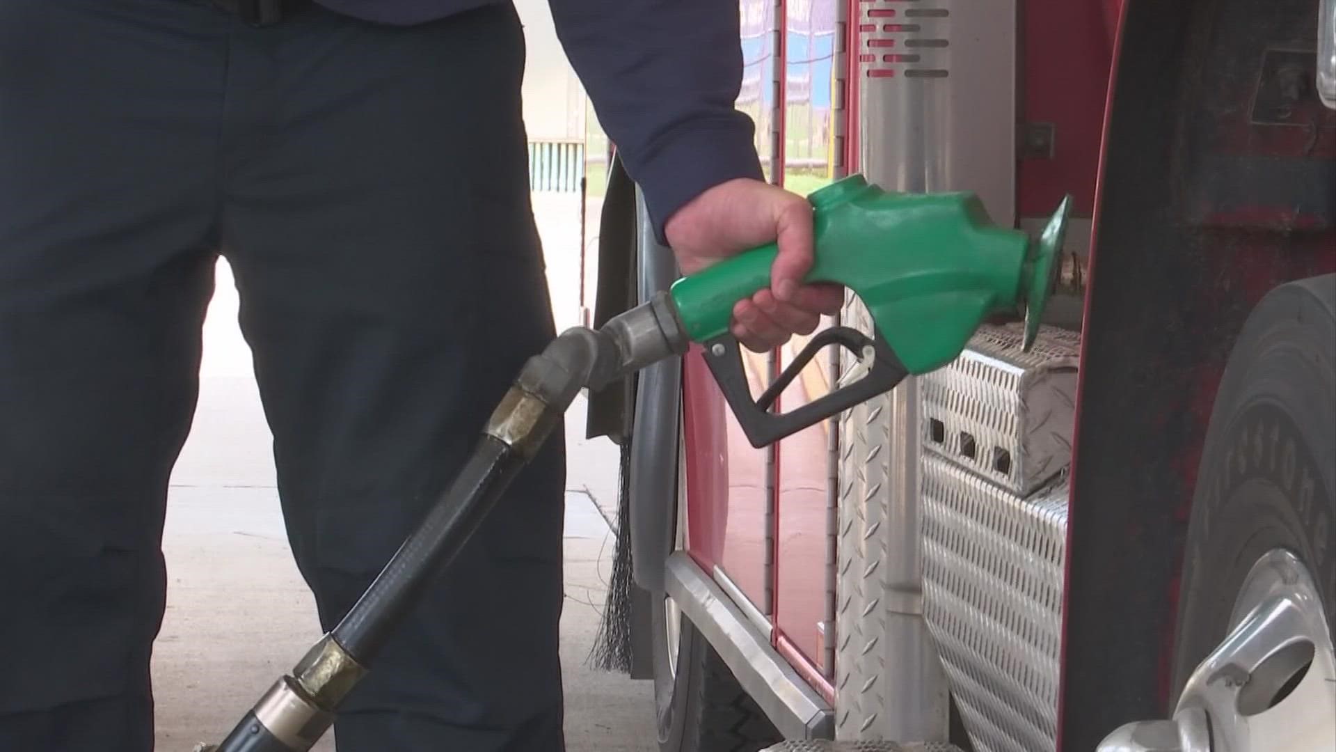 The City of Columbus says for every 10 cents gas goes up, it costs the city another $250,000 in diesel fuel.
