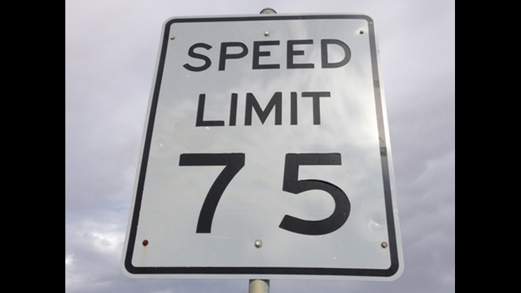 75 Speed Limit Sign