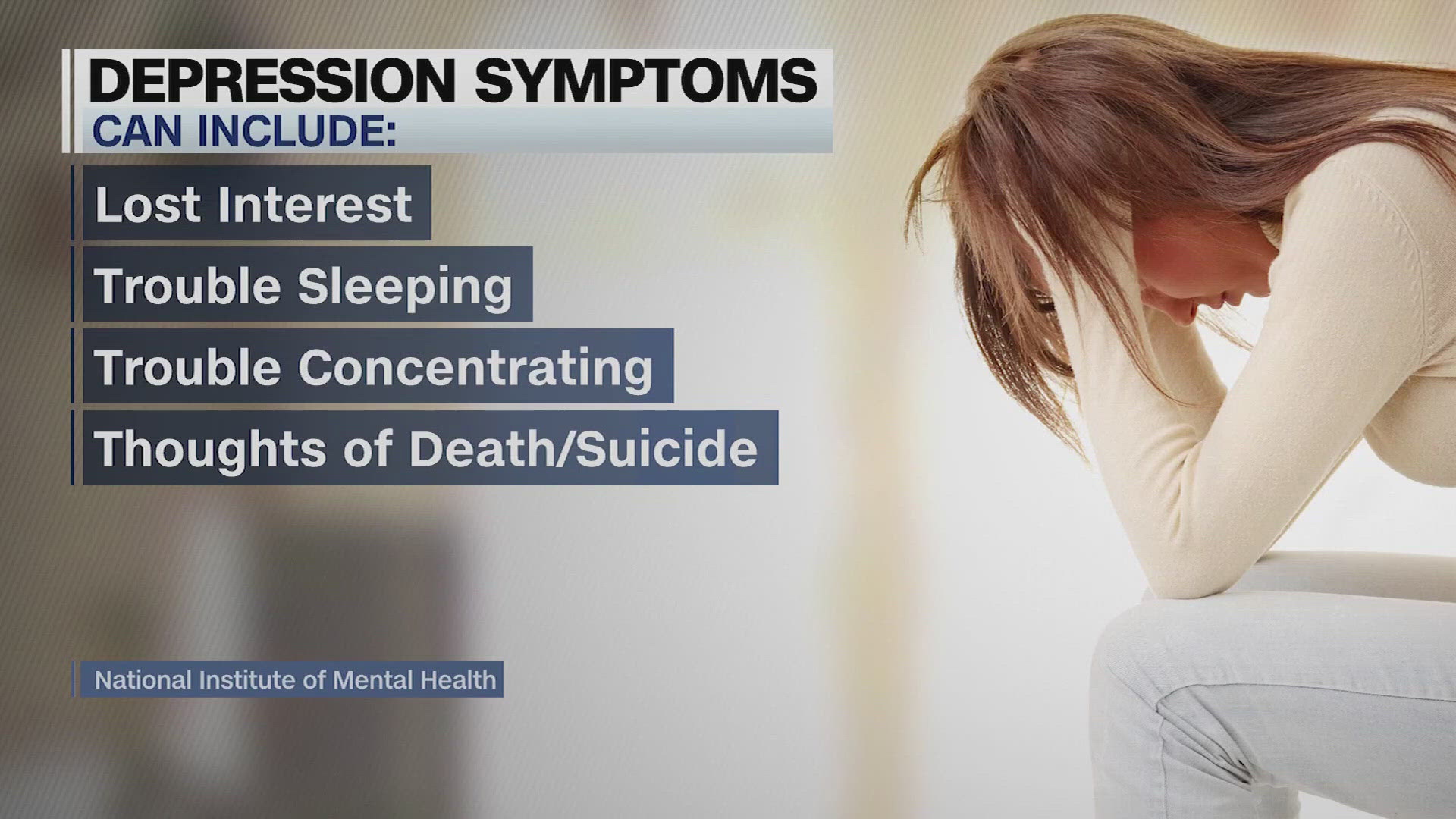 It is estimated that one in five adults in the U.S. lives with a mental illness. Doctors say knowing the signs could help you get a diagnosis faster.