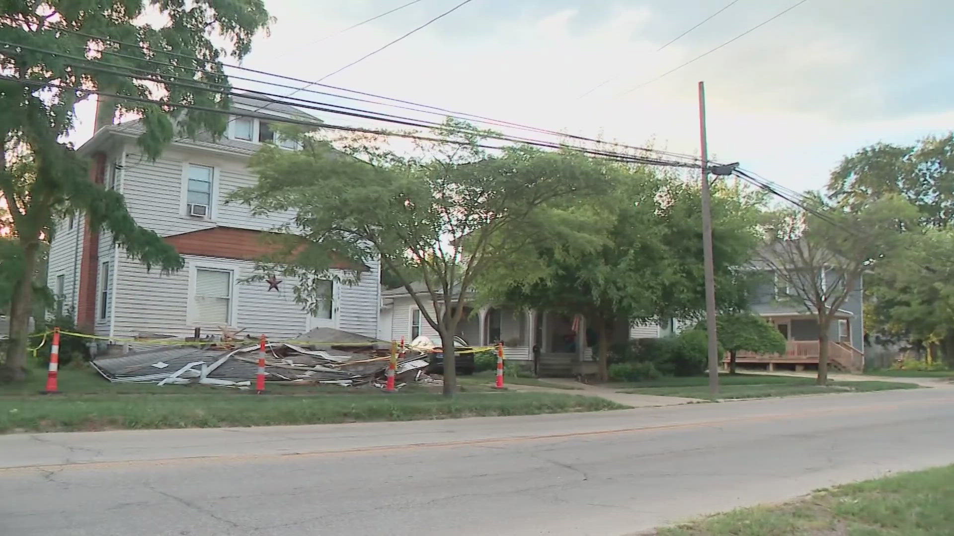 A 54-year-old man died after his car crashed into a house in Marysville on Sunday evening, police said.