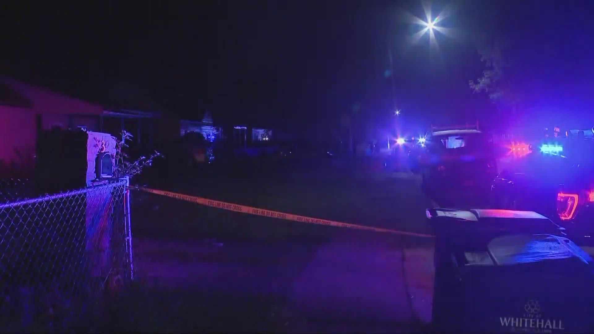 One person was shot and killed outside a home in Whitehall early Monday morning.