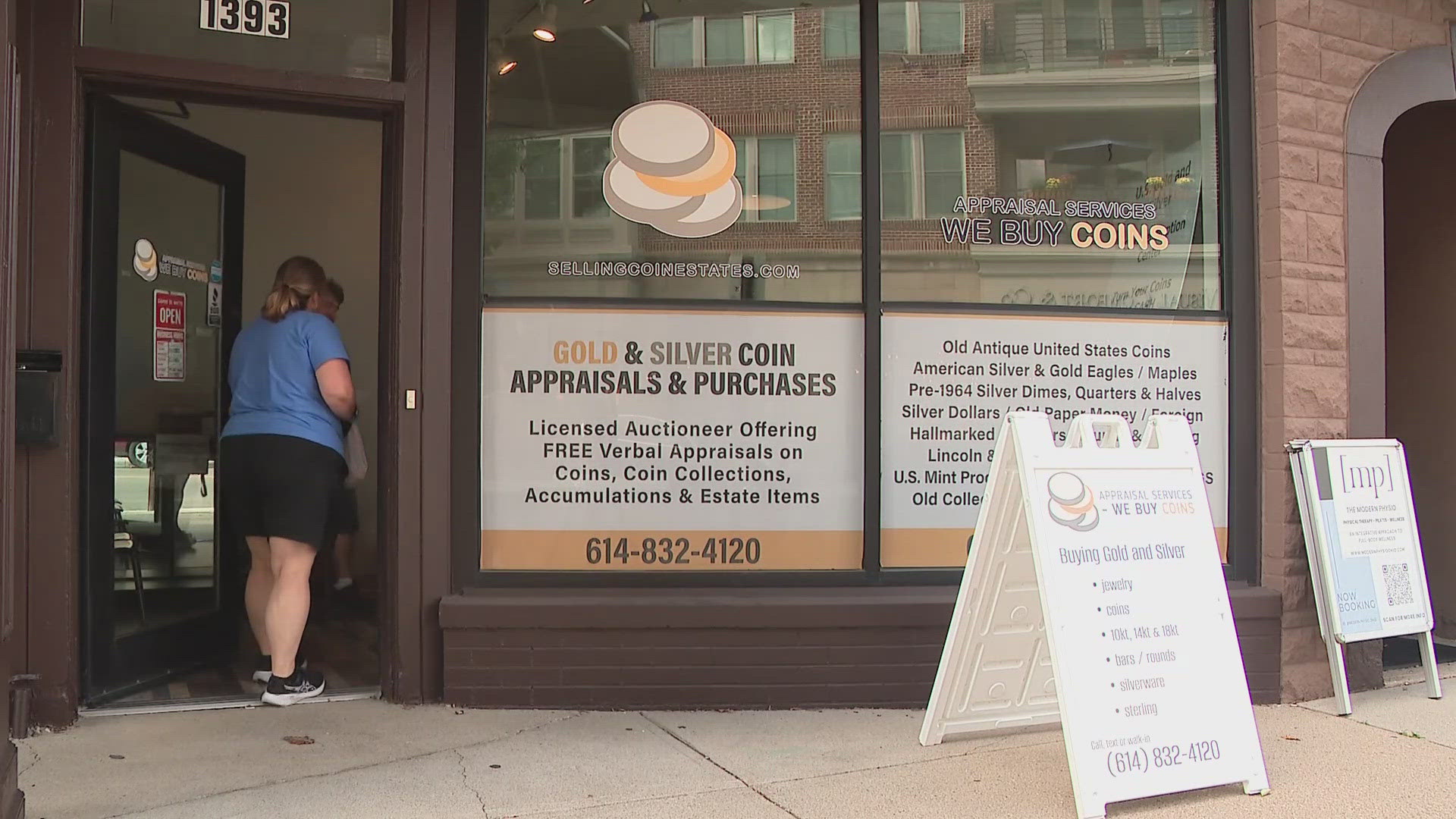 Gold and silver prices are soaring, and that's bringing a surge of customers to coin shops like the one in Grandview.