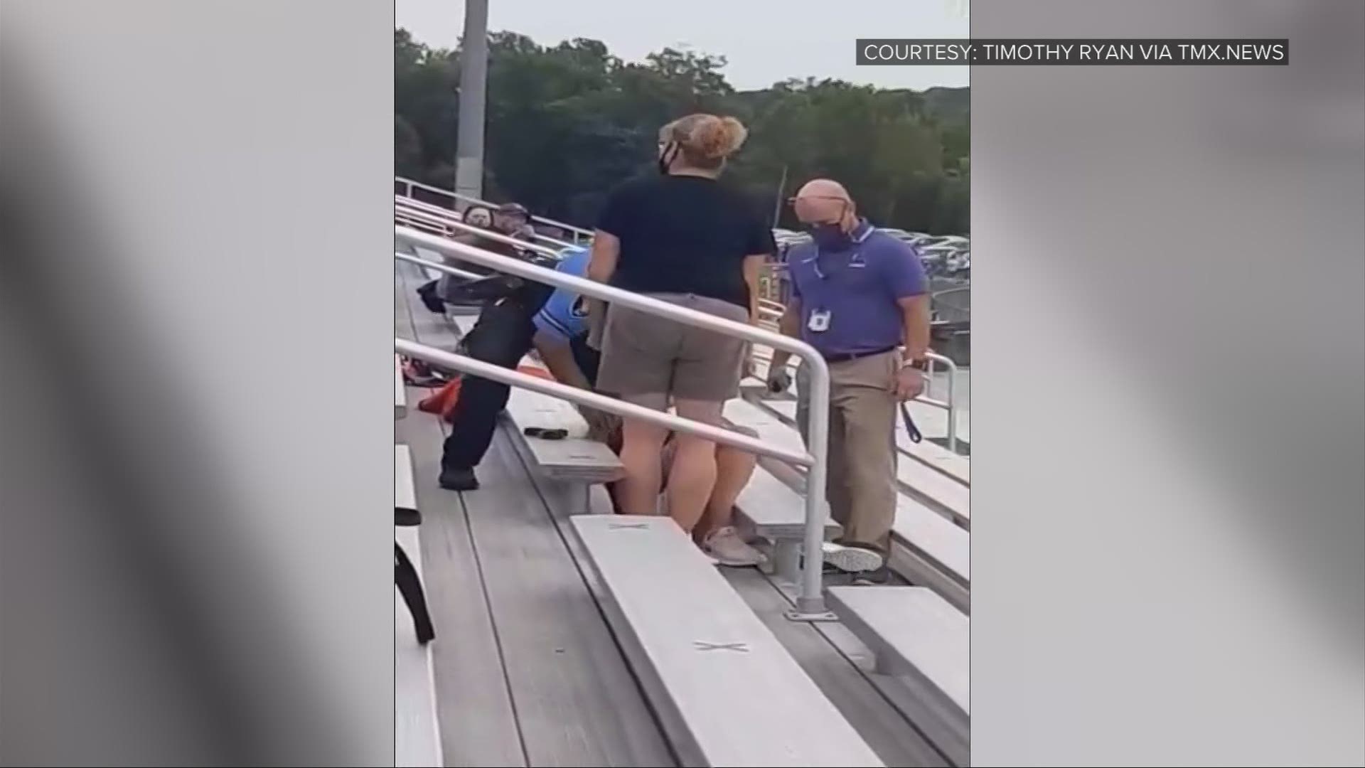 Two women are charged in connection to a dispute over a mask requirement at a football game in Logan.
