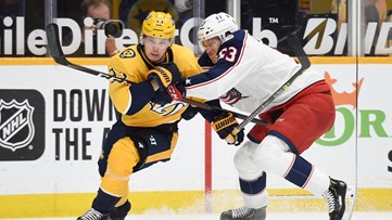 Ekholm scores twice, Predators defeat Blue Jackets 2-1