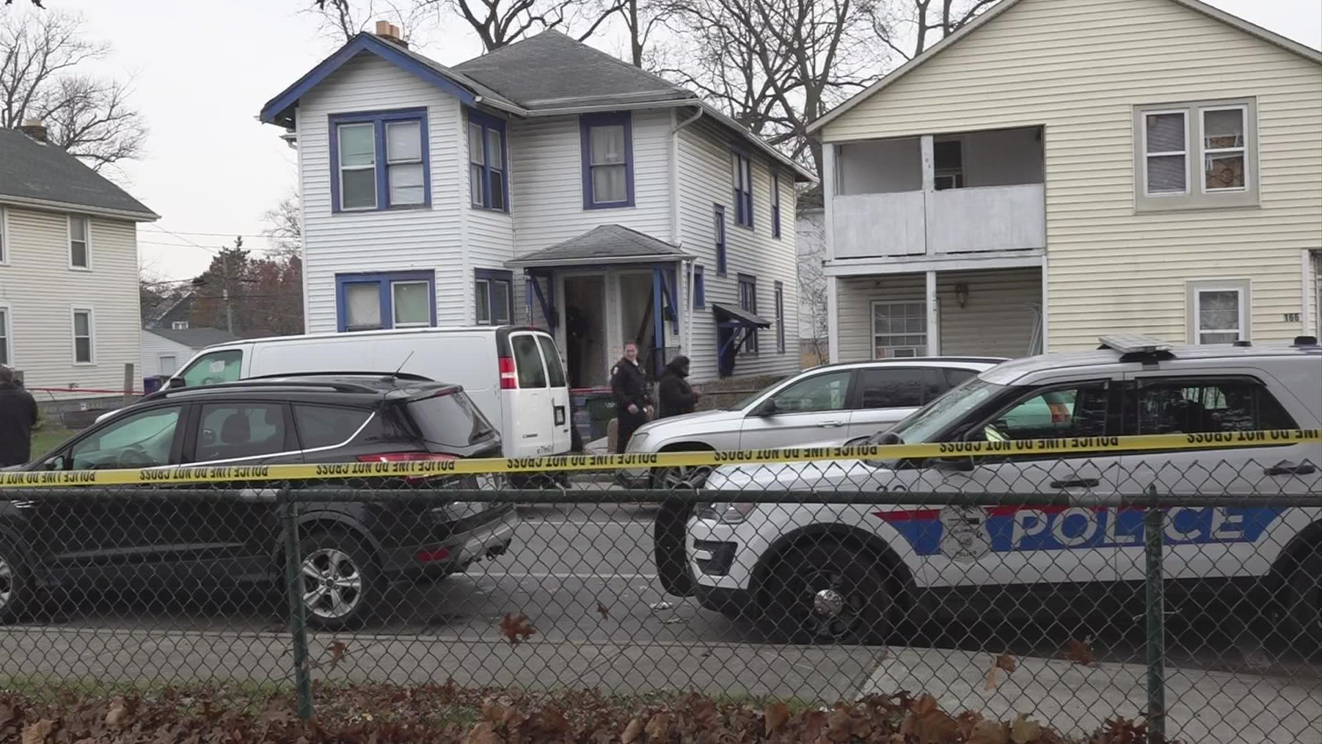 Columbus police responded to a report of the shooting shortly after 8 a.m. in the 100 block of Brehl Avenue.