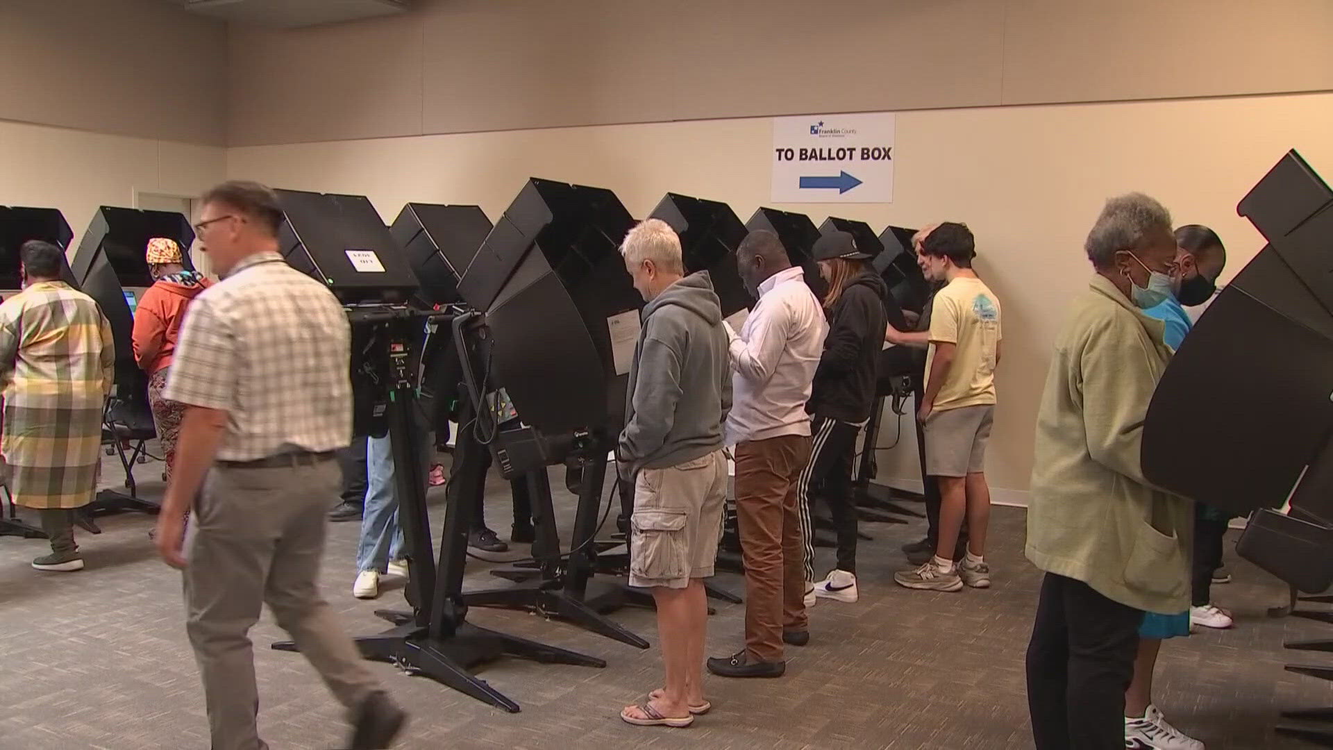 Data shows that for the first two days of early voting, the turnout is up nearly 50% compared to 2016.