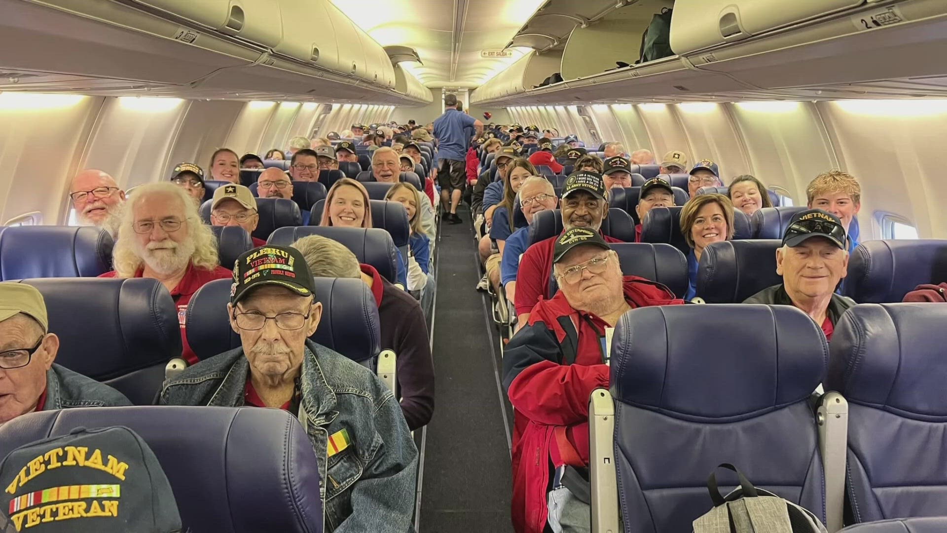 Today's Honor Flight was the second of 10 for the year.
