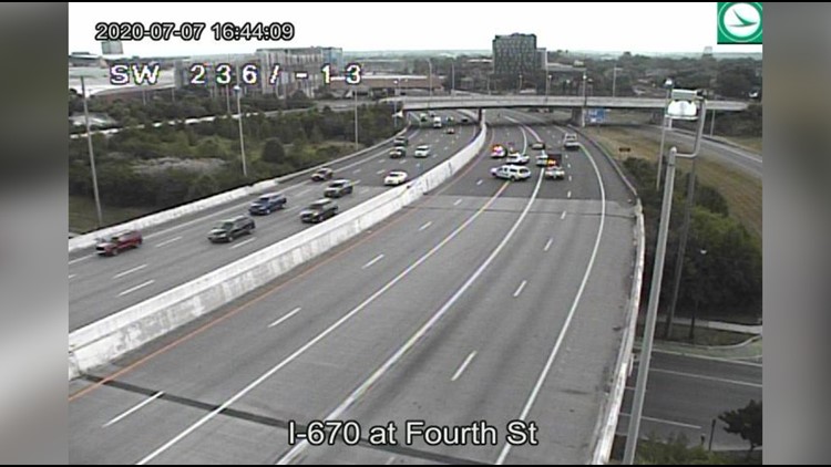 1 critically injured in crash on I-670 near 4th Street | 10tv.com