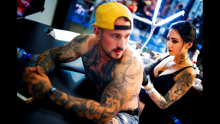 Get out the needle: Tattoo artists show off their skills