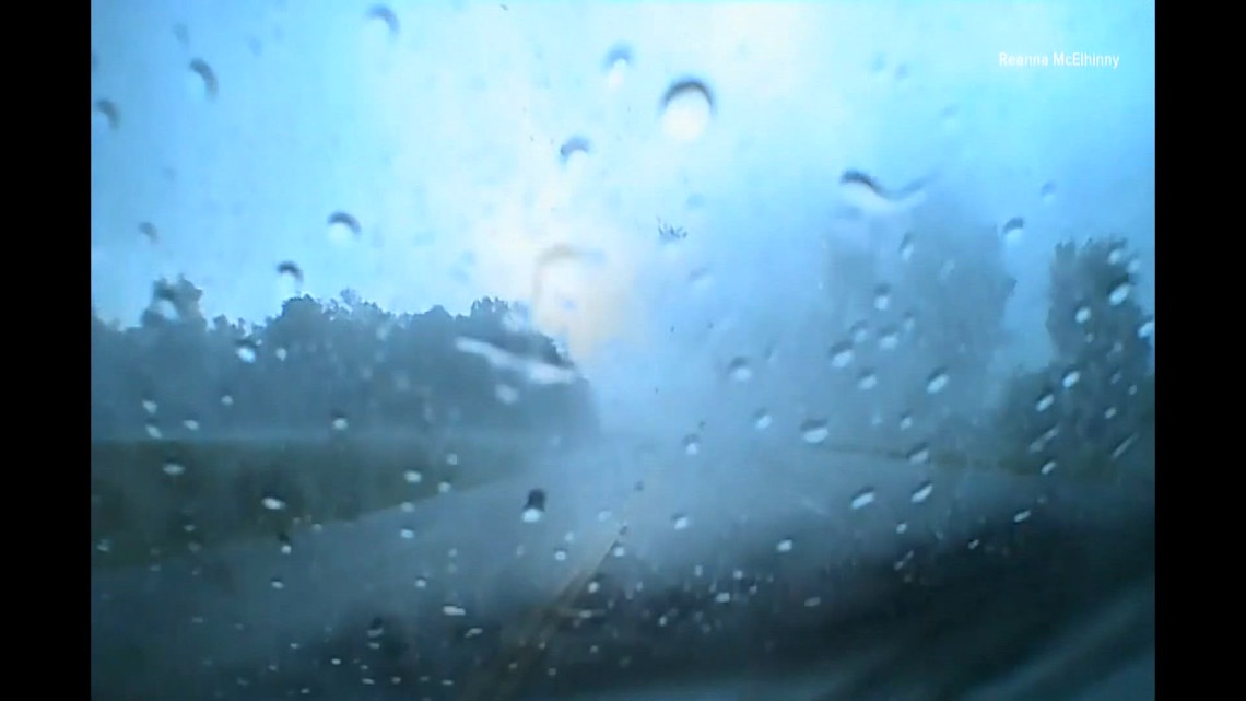 Video shows couple driving through suspected tornado in Muskingum County