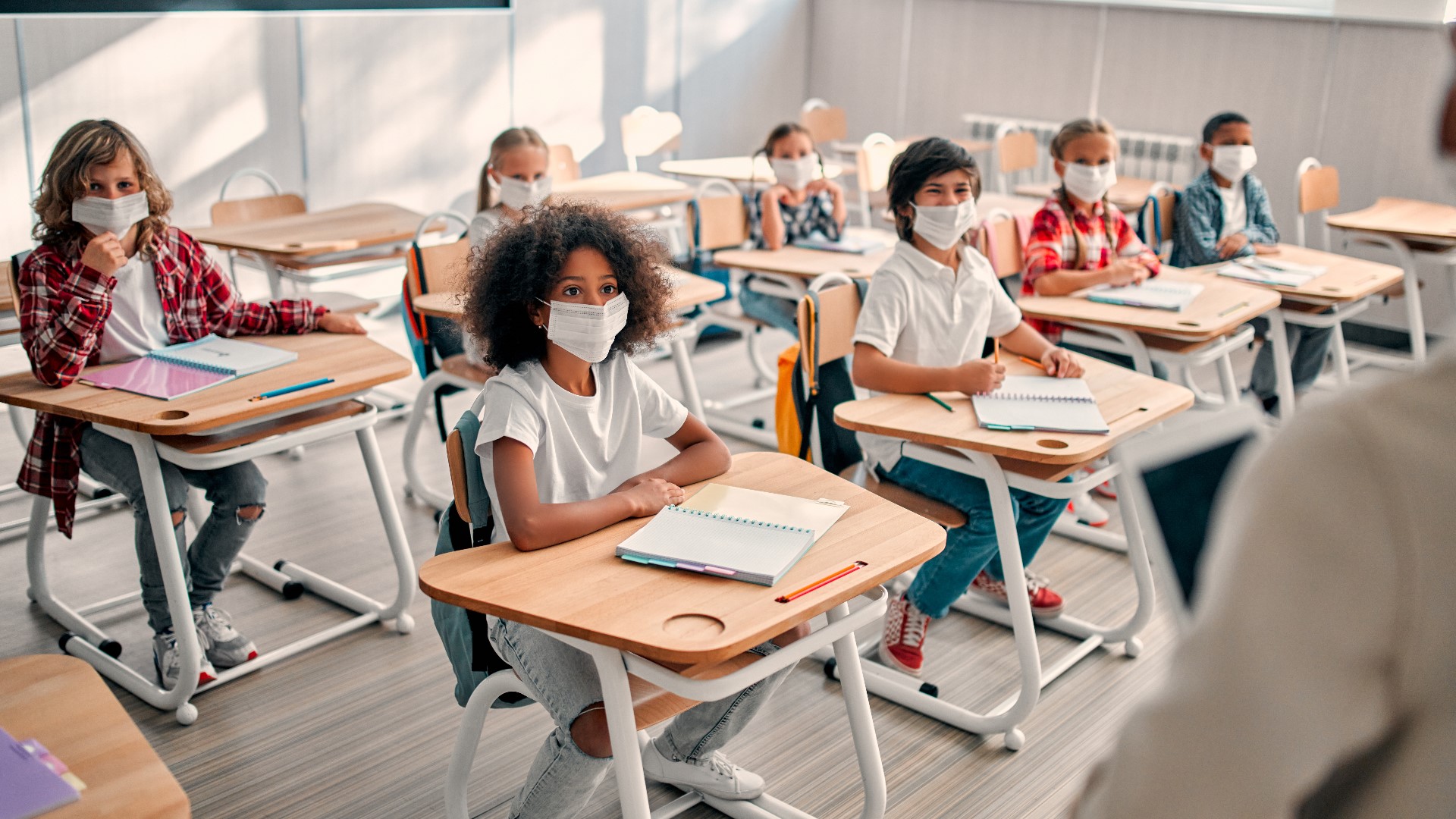 The face mask guidelines from the American Academy of Pediatrics differ from updated school recommendations the CDC announced recently.