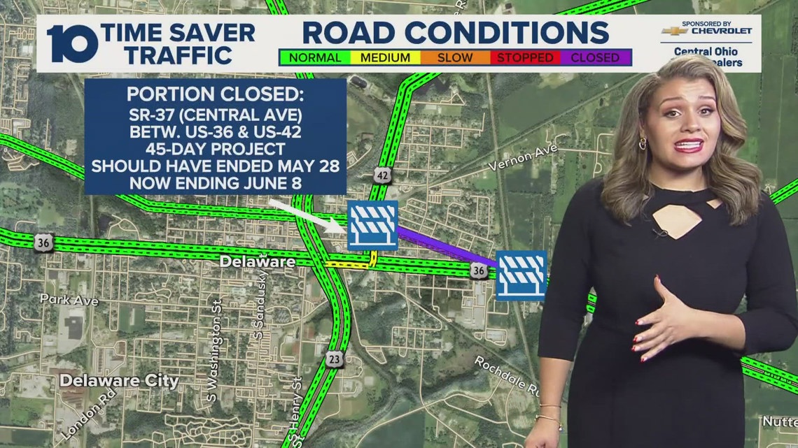State Route 37 in Delaware County extends closure for construction: Travel impacts, detours