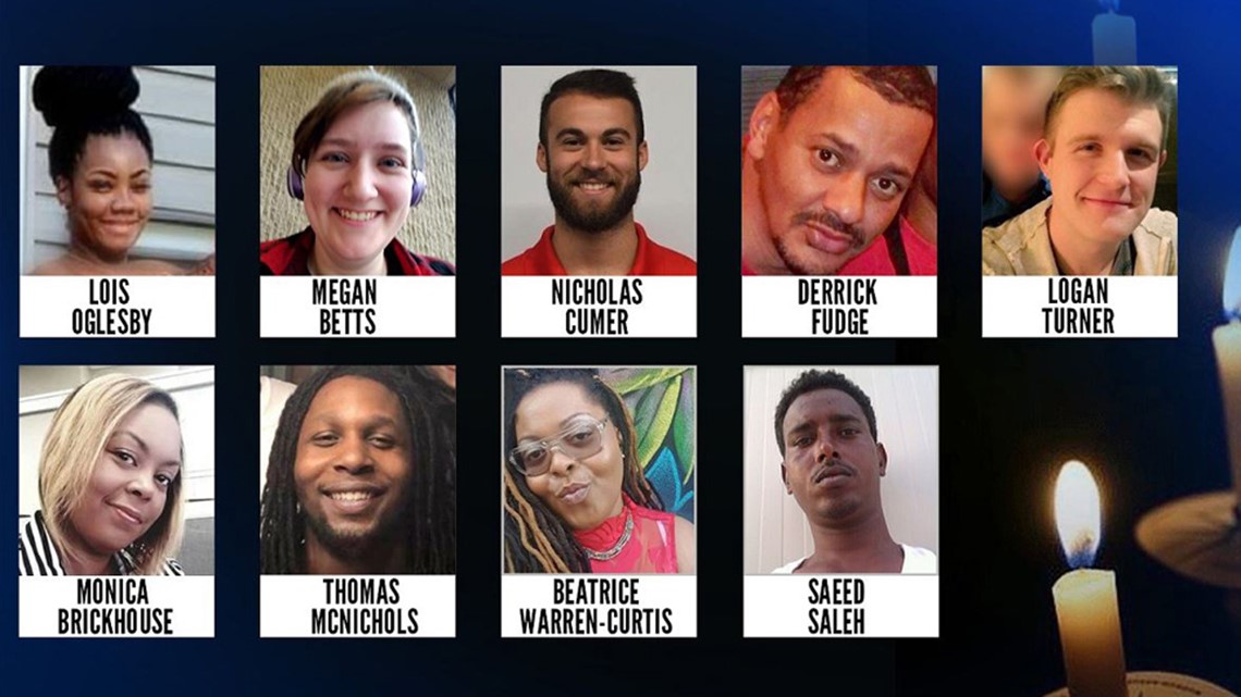 Officials release names of victims killed in Dayton shooting