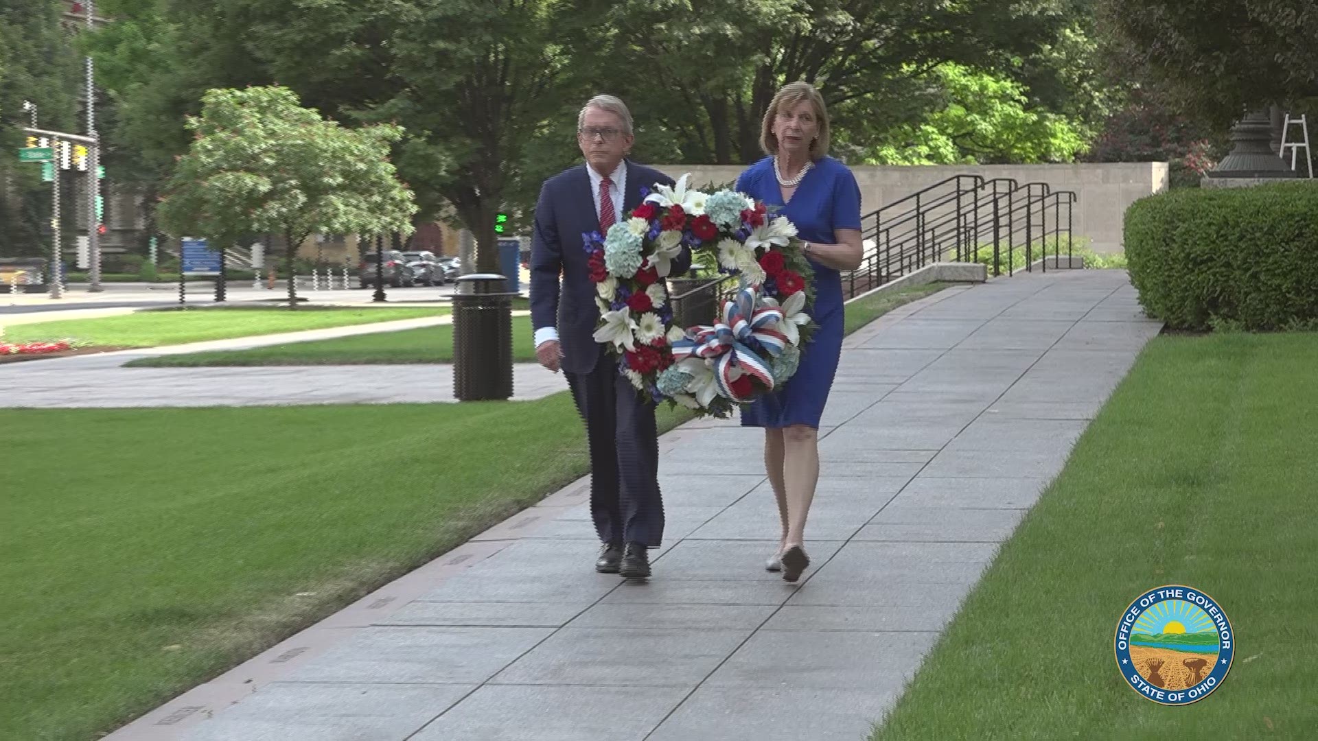 The ceremony was held in honor of the Ohio service members who sacrificed their lives to serve and protect our country.