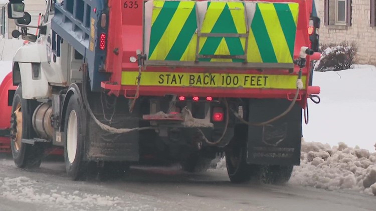 Crews work to keep roads clean amid concerns for refreeze following snowstorm