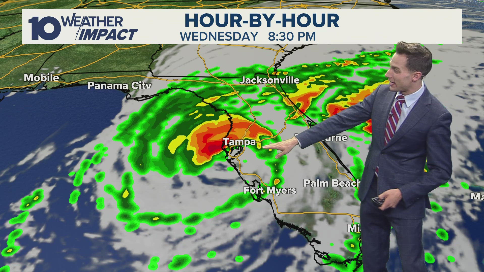 The storm has picked up speed and could make landfall in Florida sooner than initially forecasted.