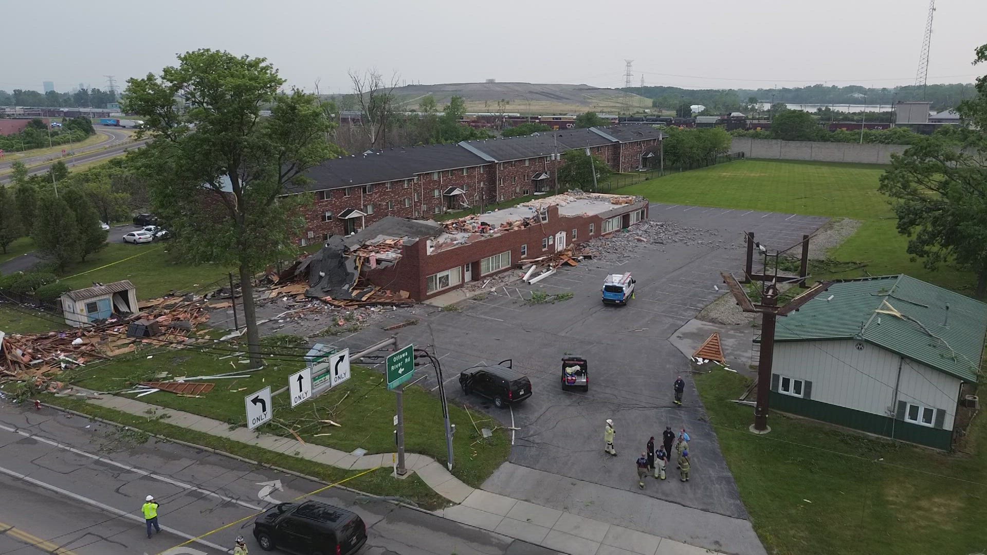 10TV’s sister station WTOL reported that the Point Place neighborhood in Toledo was hit hard by the storm.