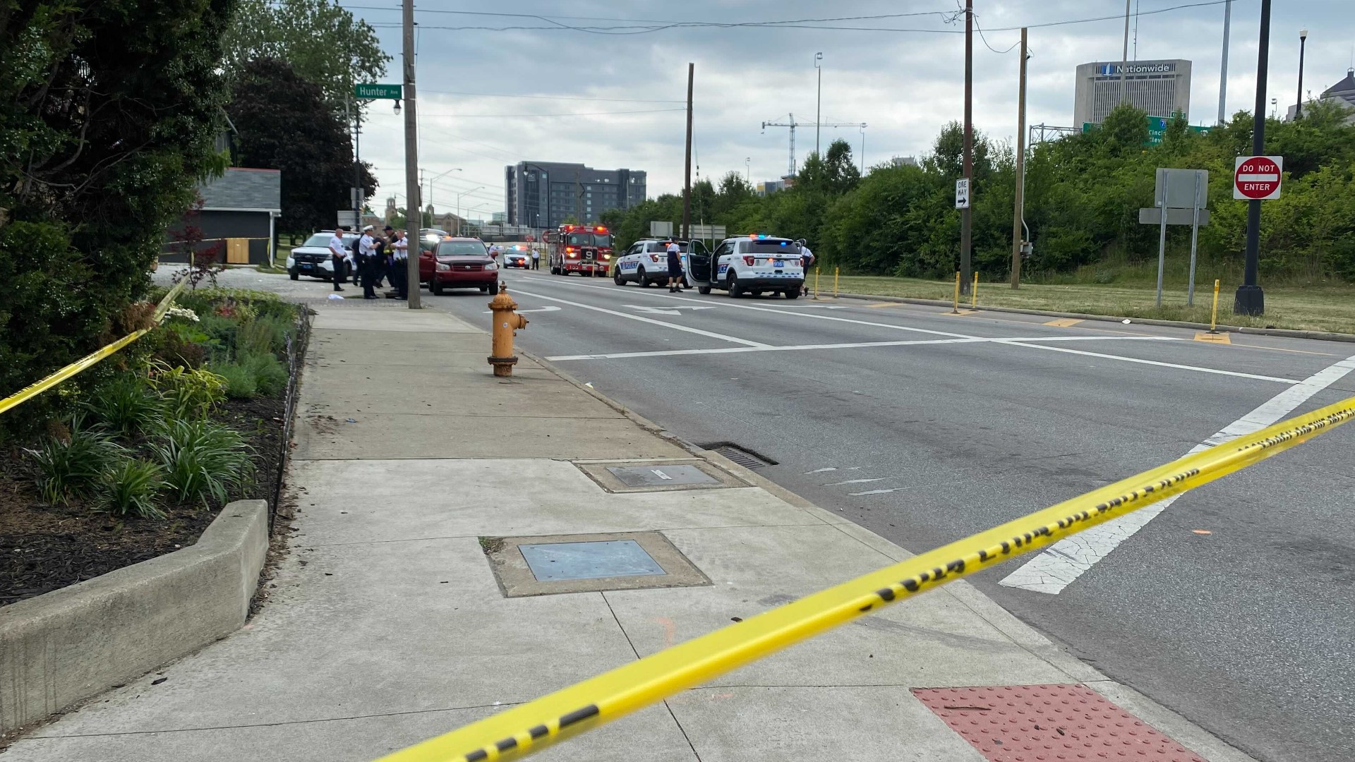 Police received a call around 11:45 a.m. on a report of a shooting near the intersection of Neil Avenue and Goodale Avenue.